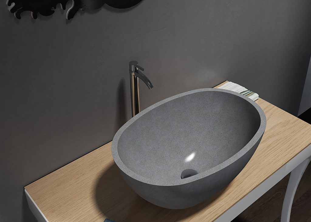 Pietra Bianca – Sussana – PB3004 – Terrazzo Basin – Design Bathware